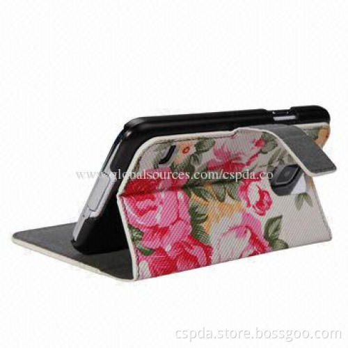 PU Wallet Cases for Samsung Galaxy S5, with Nice Floral Pattern, Various Colors are Available